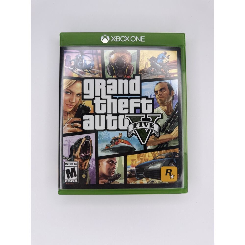 Grand Theft Auto‎ V Xbox One CIB (Manual and Map included)